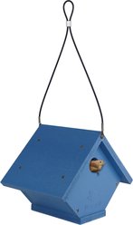 EcoCycle Roost Recycled Plastic Wren Bird House, Blue