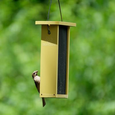 Show full view: EcoCycle Finch Fare Recycled Plastic Thistle Mesh Wild Bird Feeder, Yellow, 1.9-lb slide 8 of 8