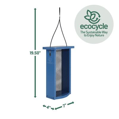 Show full view: EcoCycle Mesh Morsels Recycled Plastic Mesh Wild Bird Feeder, Blue, 1.9-lb slide 2 of 8