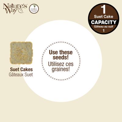 Show full view: Natures Way Bird Products Suet Cage Wild Bird Feeder, Black, 1 cake slide 6 of 8