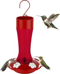 Natures Way Bird Products Gravity Crimson Silhouette Nectar Hummingbird Feeder, Red, 11-oz