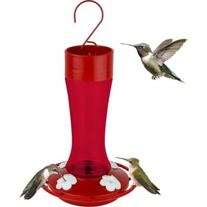 Natures Way Bird Products Gravity Crimson Silhouette Nectar Hummingbird Feeder, Red, 11-oz