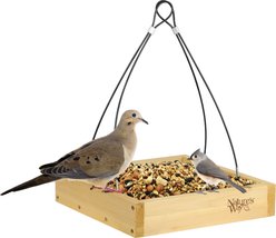 Natures Way Bird Products Cedar Tray House Hopper Wild Bird Feeder, Brown, 2.1-lb