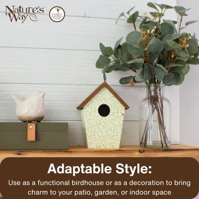 Show full view: Natures Way Bird Products Spring Ivy Decorative Bluebird House, White slide 5 of 6