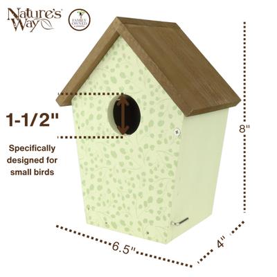 Show full view: Natures Way Bird Products Spring Ivy Decorative Bluebird House, White slide 2 of 6
