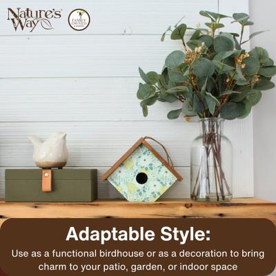 Show full view: Natures Way Bird Products Blooming Nest Decorative Wren House, Green slide 5 of 6