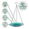 Show in main carousel: EcoCycle Recycled Glass Hanging Combination Songbird Feeder & Bath, 11-in, 0.625 quartz, Turquoise Dahlia slide 4 of 9