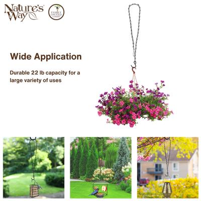 Show full view: Natures Way Bird Products Wildbird Feeder Hanging Chain, Black, 36-in slide 5 of 6