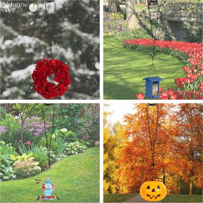 Show full view: Natures Way Bird Products Wildbird Feeder Hanging Chain, Black, 36-in slide 6 of 6