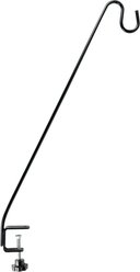 Natures Way Bird Products Adjustable Clamp-On Deck Hook, Black
