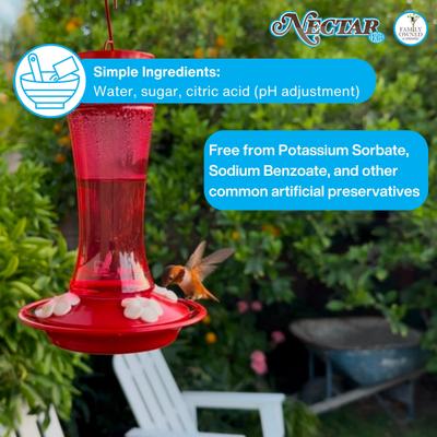 Show full view: Natures Way Bird Products Clear Nectar Concentrate Hummingbird Food, 51-oz bag slide 4 of 8