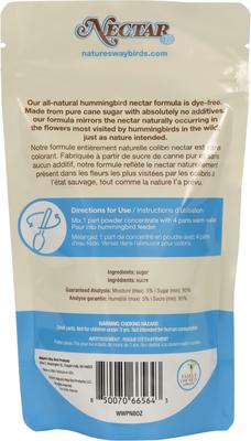 Show full view: Natures Way Bird Products Clear Nectar Powder Hummingbird Food, 0.5-lb bag slide 8 of 8