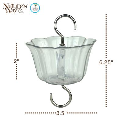 Show full view: Natures Way Bird Products PDQ Tray Hummingbird Feeder Ant Moat, Clear slide 2 of 7
