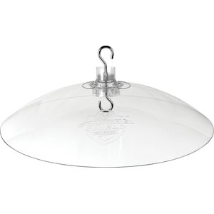 Squirrel Shield Dual-Mount Transparent Songbird Feeder Baffle, Clear, 16-in