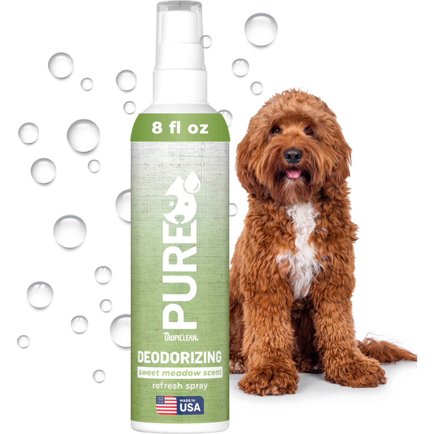 TropiClean Pure Sweet Meadow Deodorizing Dog & Cat Spray, 8-fl oz
