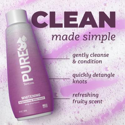 Show full view: TropiClean Pure Brightening Bliss Whitening Dog & Cat Shampoo, 22-oz slide 4 of 7