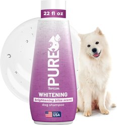 TropiClean Pure Brightening Bliss Whitening Dog & Cat Shampoo, 22-oz