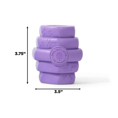 Show full view: Project Hive Pet Company Hive Calming Lavender Scented Chew Dog Toy, Purple, Large, Purple slide 5 of 8