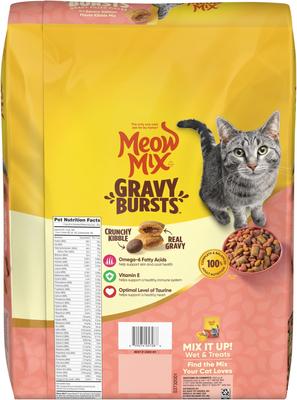 Show full view: Meow Mix Gravy Burst Salmon Dry Cat Food, 13.5-lb bag slide 4 of 10