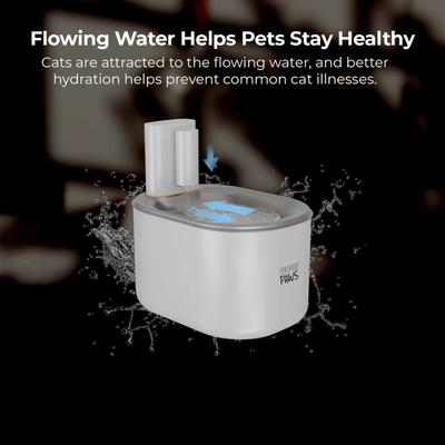 Show full view: Penthouse Paws Smart Wireless Stainless Steel Dog & Cat Water Fountain, White, 118-oz slide 8 of 12