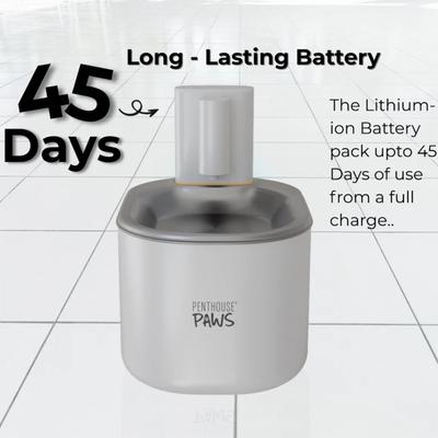 Show full view: Penthouse Paws Smart Wireless Stainless Steel Dog & Cat Water Fountain, White, 118-oz slide 3 of 12