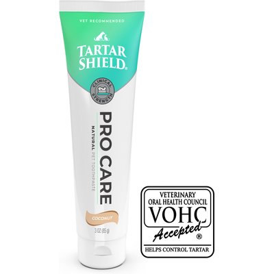 Tartar Shield Tartar Shield Pro Care Enzymatic Coconut Flavor Dog & Cat Toothpaste, 3-oz tube