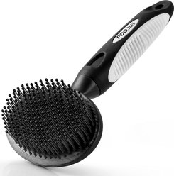 POODLIE Round Bristle Brush for Dogs & Cats, Black