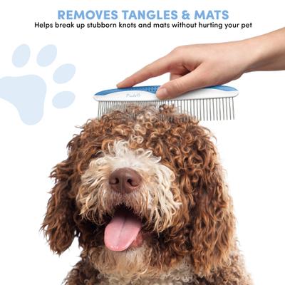 Show full view: POODLIE Poodle Pet Dog Combs, 2 count, Blue slide 6 of 7