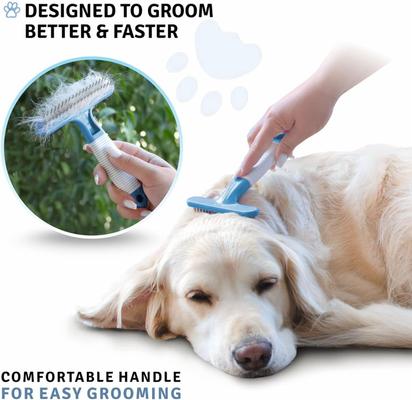 Show full view: POODLIE Poodle Pet Dog Grooming Rake, Blue slide 5 of 9