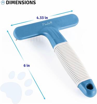 Show full view: POODLIE Poodle Pet Dog Grooming Rake, Blue slide 2 of 9