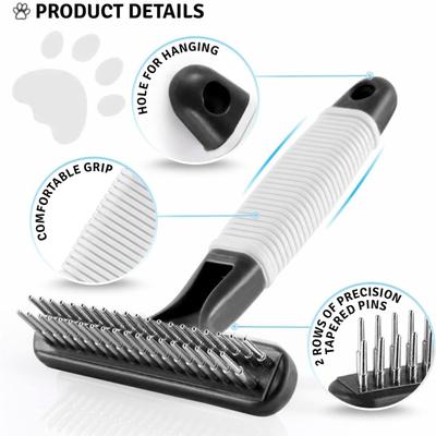 Show full view: POODLIE Poodle Pet Dog Grooming Rake, Black slide 4 of 10