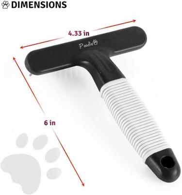 Show full view: POODLIE Poodle Pet Dog Grooming Rake, Black slide 3 of 10