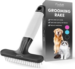 POODLIE Poodle Pet Dog Grooming Rake, Black