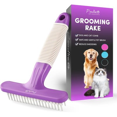POODLIE POODLIE Poodle Pet Dog Grooming Rake, Purple