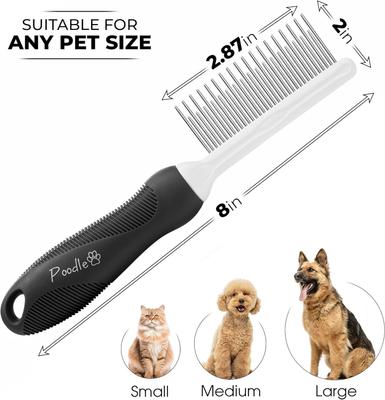Show full view: POODLIE Poodle Pet Detangling Dog & Cat Comb, Black slide 3 of 8