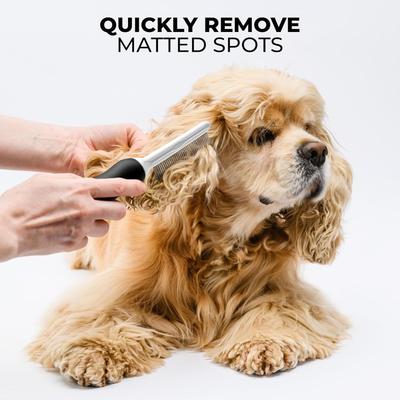 Show full view: POODLIE Poodle Pet Detangling Dog & Cat Comb, Black slide 5 of 8