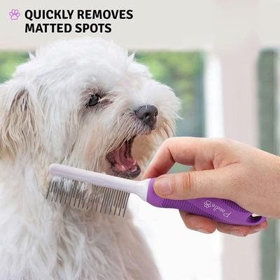 Show full view: POODLIE Poodle Pet Detangling Dog & Cat Comb, Purple slide 8 of 10