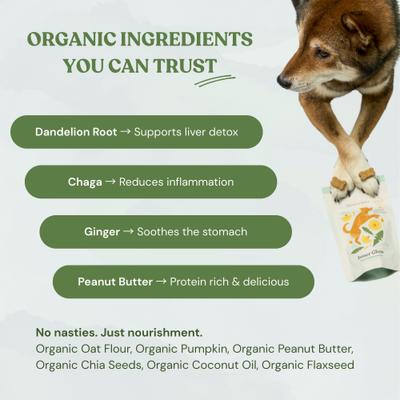 Show full view: Botanical Bones Inner Glow Treat Supplement for Dogs, 4-oz bag slide 4 of 6