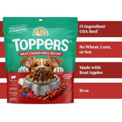 Show full view: Newman's Own Meaty Mixed Grill Recipe Dog Food Topper, 16-oz slide 6 of 6