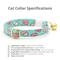 Show in main carousel: Made By Cleo Conversation Hearts Cat Collar, Mint, 8 to 13-in neck, 1/2-in wide slide 2 of 6