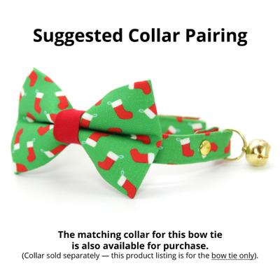 Show full view: Made By Cleo Christmas Stockings Cat Bow Tie slide 2 of 4