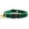 Show in main carousel: Made By Cleo Velvet Cat Collar, Hunter Green, 8 to 13-in neck, 1/2-in wide slide 1 of 5