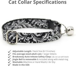 Made By Cleo Royal Sterling Cat Collar, 8 to 13-in neck, 1/2-in wide slide 2 of 4