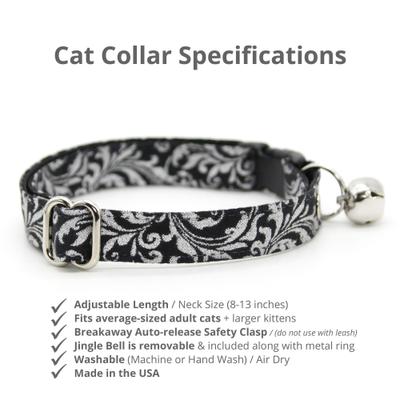 Show full view: Made By Cleo Royal Sterling Cat Collar, 8 to 13-in neck, 1/2-in wide slide 2 of 4