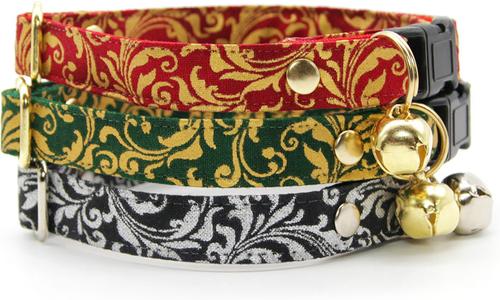 Show full view: Made By Cleo Royal Emerald Cat Collar, 8 to 13-in neck, 1/2-in wide slide 4 of 5