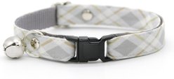 Made By Cleo Earl Grey Cat Collar, 8 to 13-in neck, 1/2-in wide