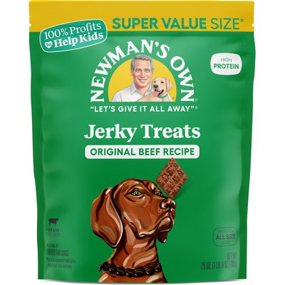 Newman's Own Newman's Own Beef Jerky Original Recipe Dog Treats, 25-oz bag