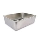 allforpaws Go Fresh Stainless Steel Base Cat Litter Box, 23.4 x 15.6 x 5.9-in