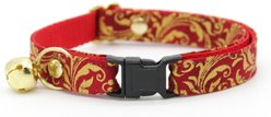 Made By Cleo Royal Ruby Cat Collar, 8 to 13-in neck, 1/2-in wide