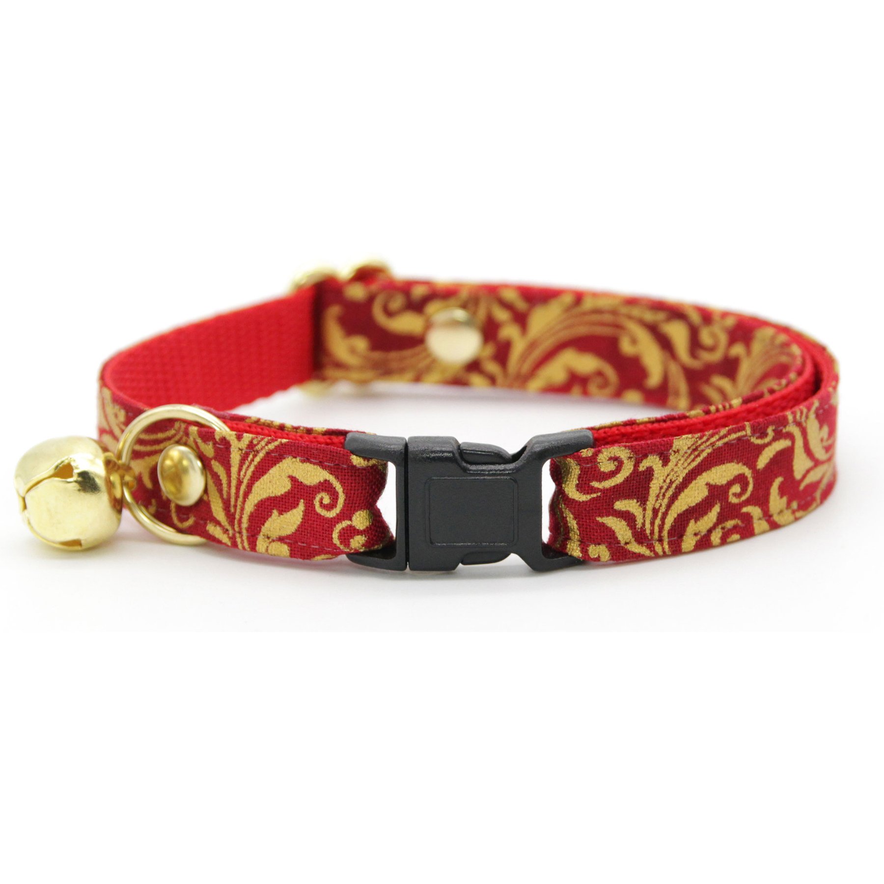 Made By Cleo Royal Ruby Cat Collar, 8 to 13-in neck, 1/2-in wide